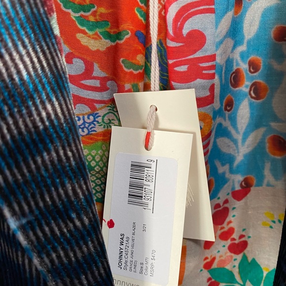 Johnny Was Grace Juno Velvet Blazer - Picture 6 of 8